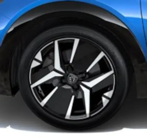 Jante de la Peugeot 208 finition GT