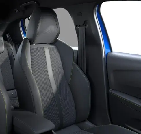 Siège de la Peugeot 208 finition GT